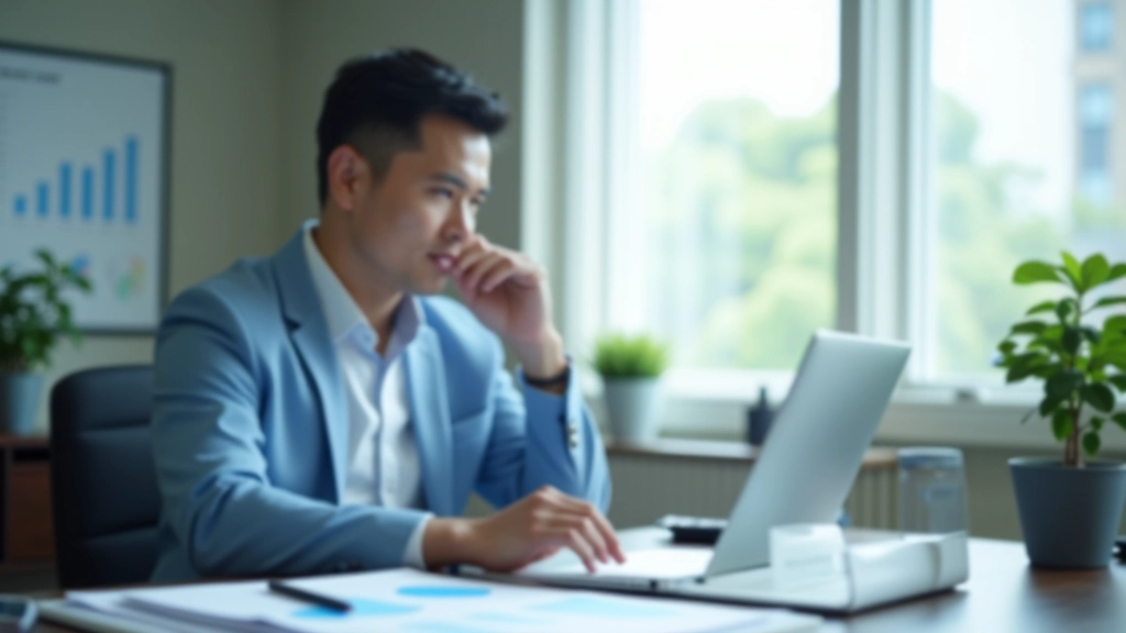 Energy sector economist reviewing data charts and petroleum industry reports at modern desk